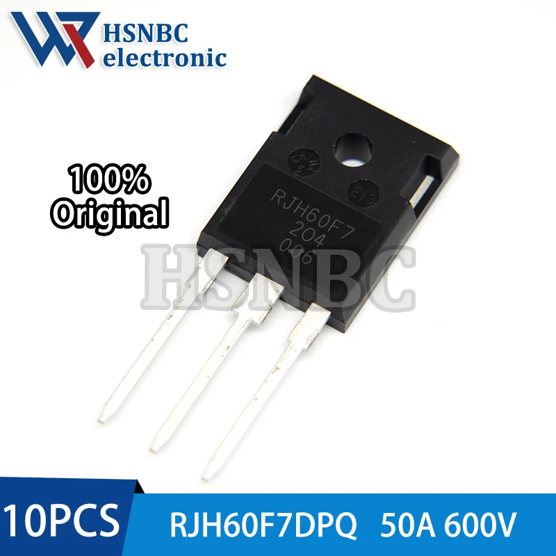 

10PCS RJH60F7DPQ RJH60F7 RJH60F7DPQ-A0#T0 TO-247 50A 600V IGBT Power Transistor 100% New Original