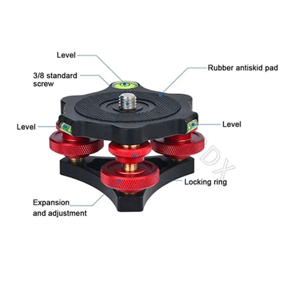 Tripod Speedy Leveling Base Leveler Adjusting Base Panning Level Plate With Bubble Level For Canon Nikon DSLR Camera sony a7siii