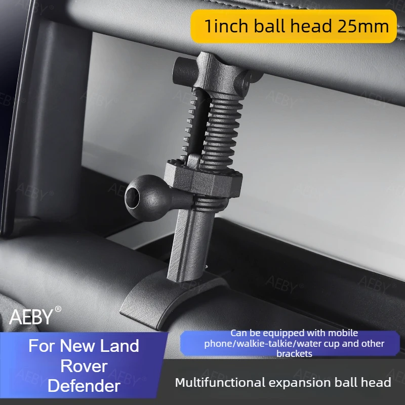 For New Land Rover Defender 110/90 2020-2026 Multifunctional spherical mounting bracket base for center console,expansion rack