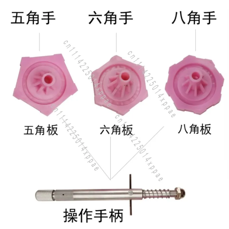 Jewelry Angle Polishing Tool Gemstone Flat Grinder Precision Aluminum Octagonal Hand Engraved Hexagonal Hand