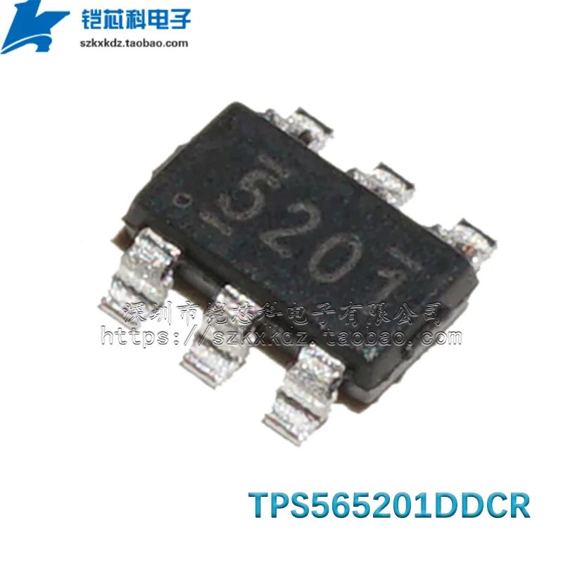 10Pcs Original TPS565201DDCR SOT23-6 5201 TPS565201 DC-DC SMD IC 4.5V to 17V Input, 5-A Synchronous Step-Down Voltage Regulator