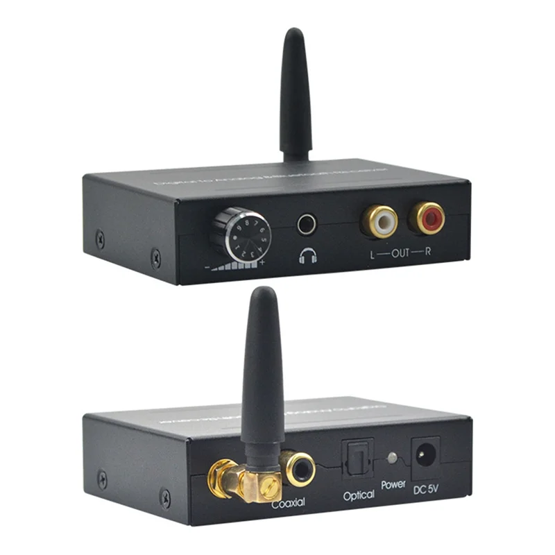 

B68C ЦАП и BT 5,0 192 кГц/24 бит Hi-Fi цифро-аналоговый преобразователь RCA разъем 3,5 мм для наушников оптический коаксиальный выход для PS5