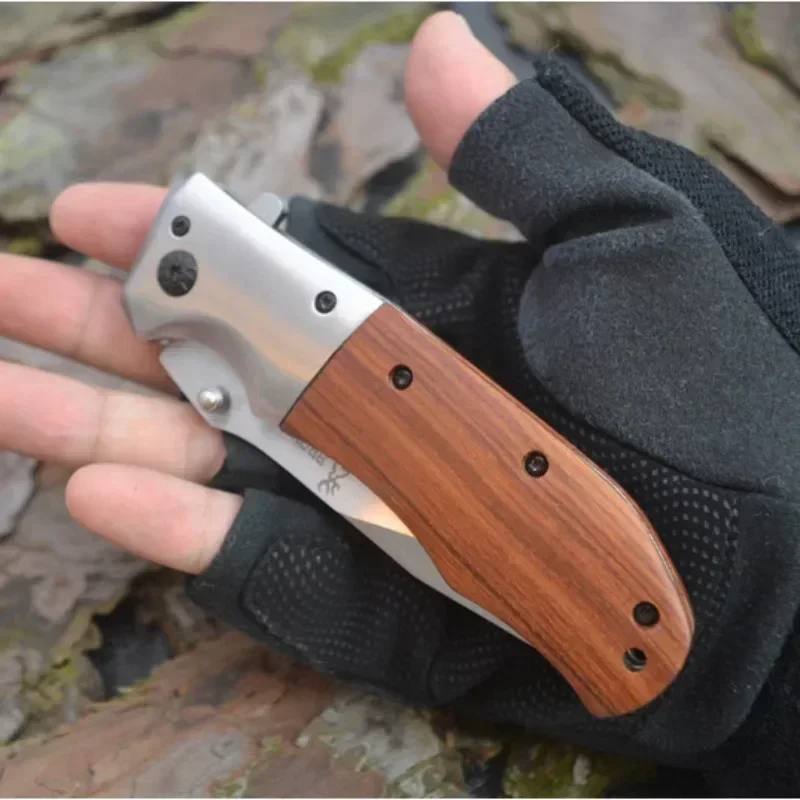 DA51 Steel Folding Pocket Knife for Men High Hardness Self Defense Military Tactical Outdoor Survival Pocket Knives for Hunting