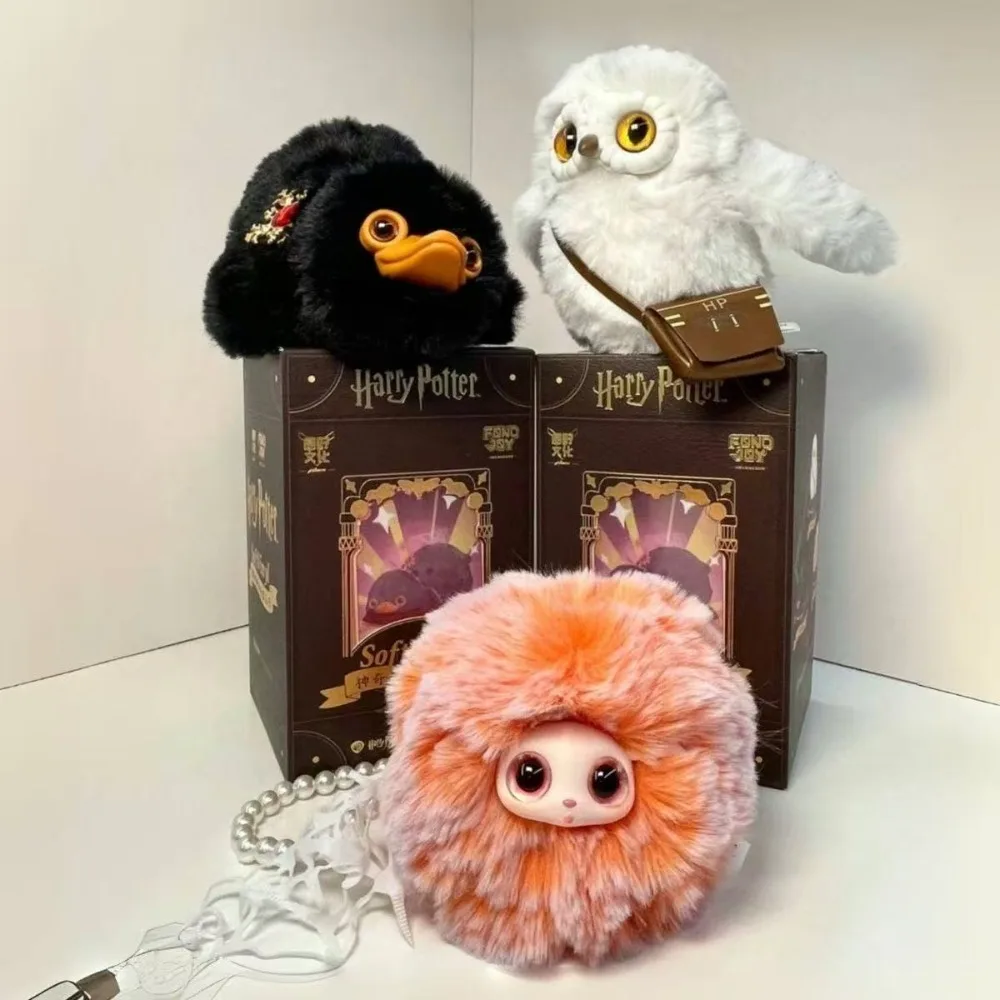 متوفر في المخزون دمى قطيفة أصلية من سلسلة MINISO Harry Potter Fantasy Beasts