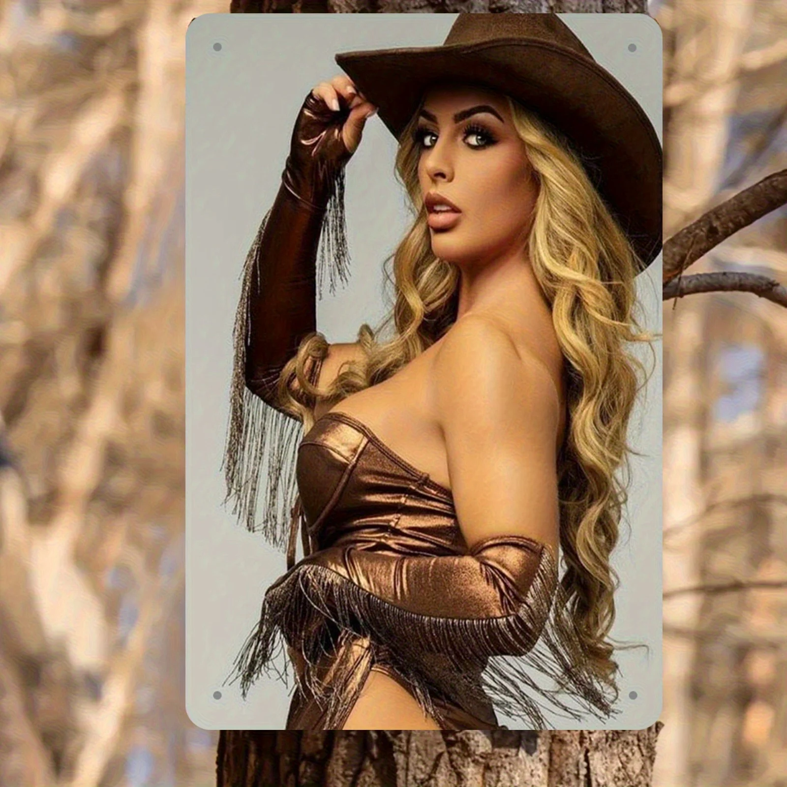 لافتة معدنية جدارية لراعية البقر الغربية العتيقة - ديكور منزلي للمزرعة الرجعية، علامة حديد معدنية متينة، مقهى مكتب جراج كهف رجل