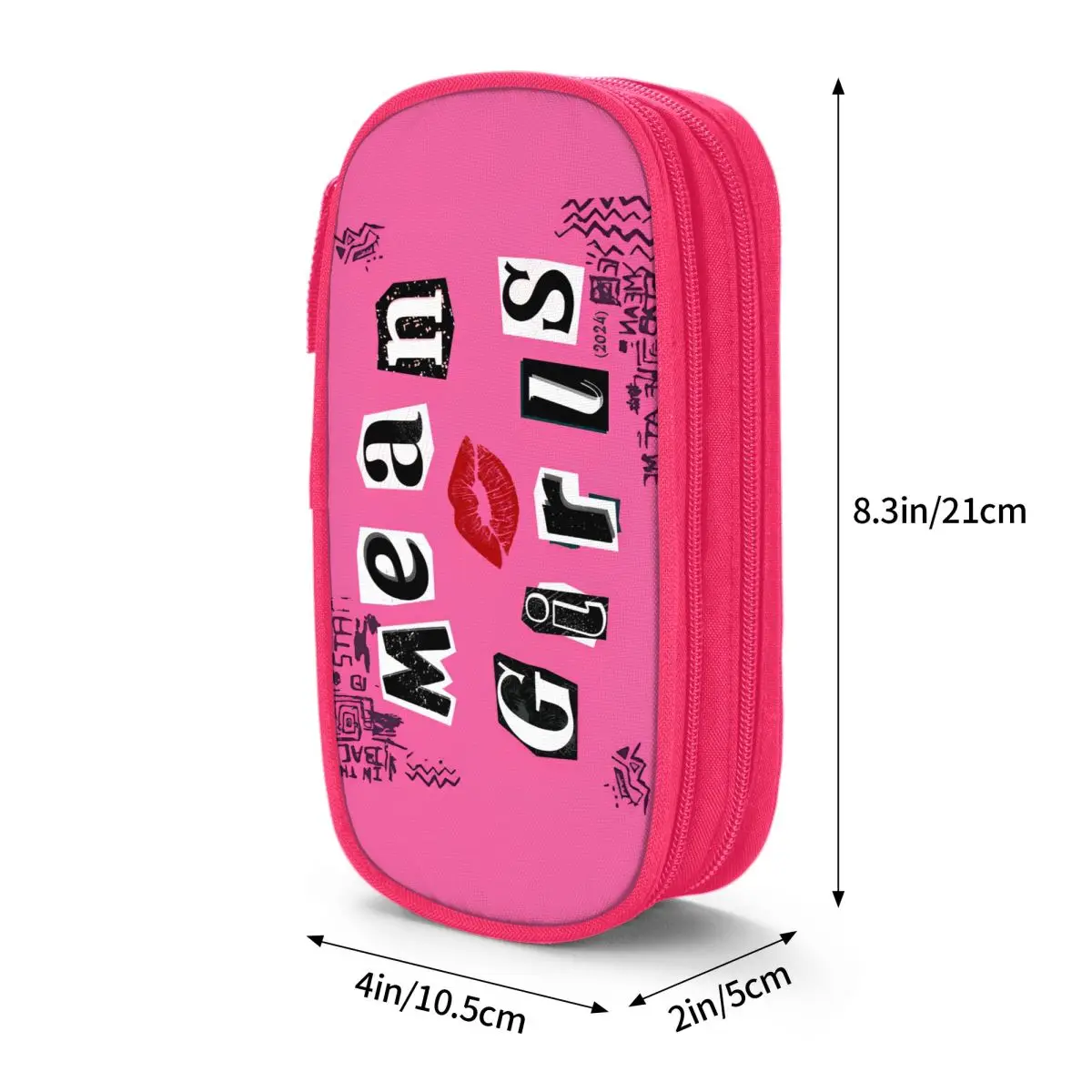 Burn Book Mean Girls Inspired Pencil Case School Pencil Cases Zipper Boy Girl Kawaii Portable Pen Box Stationery Organizer