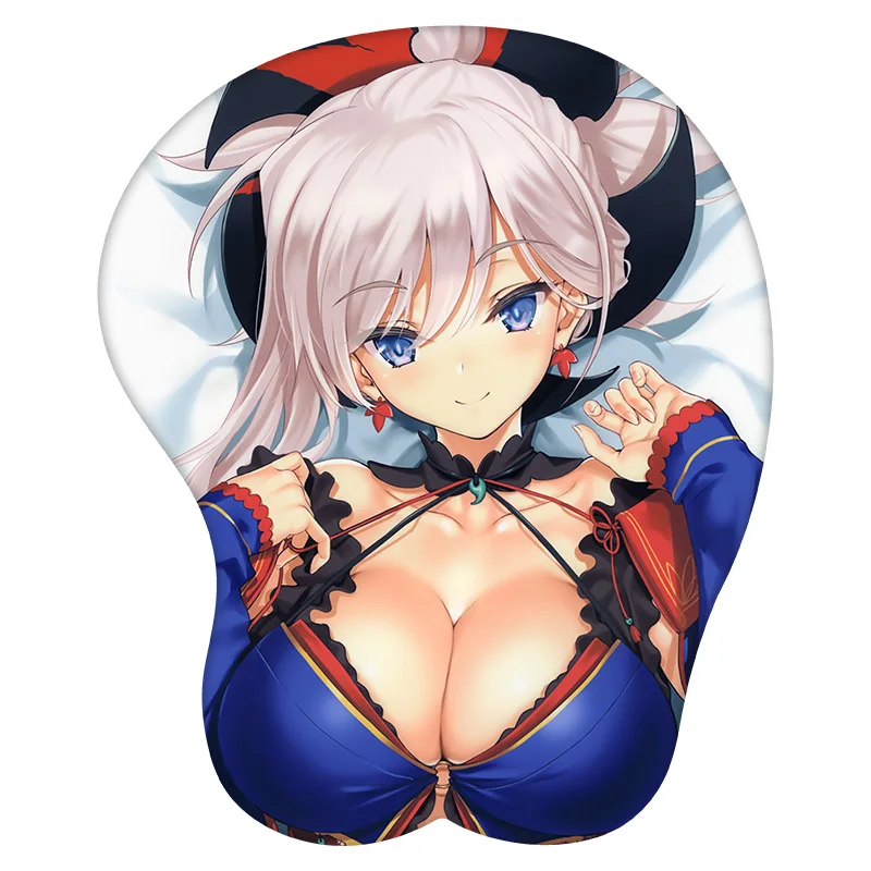 Sexy Miyamoto Musashi Fate Anime 3D Mouse Pad Sexy Wrist Rest Desk MousePad Mat Gamer Accessory