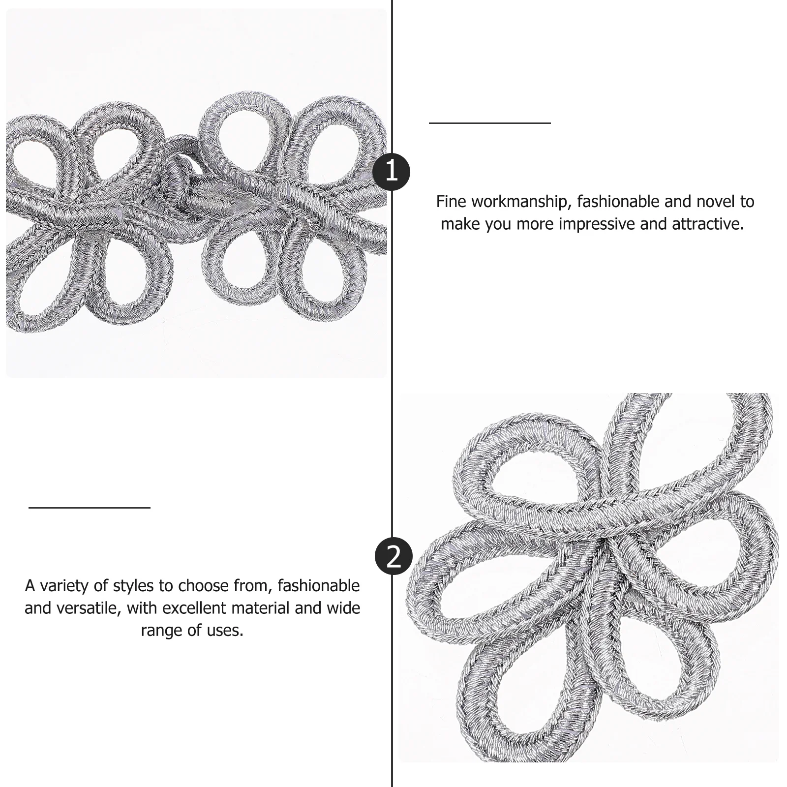 

10pcs Cheongsam Decorative Buttons Chinese Knot Fastener For Clothing Sweater Scarf Handmade Sewing Accessory Suit Craft Tool