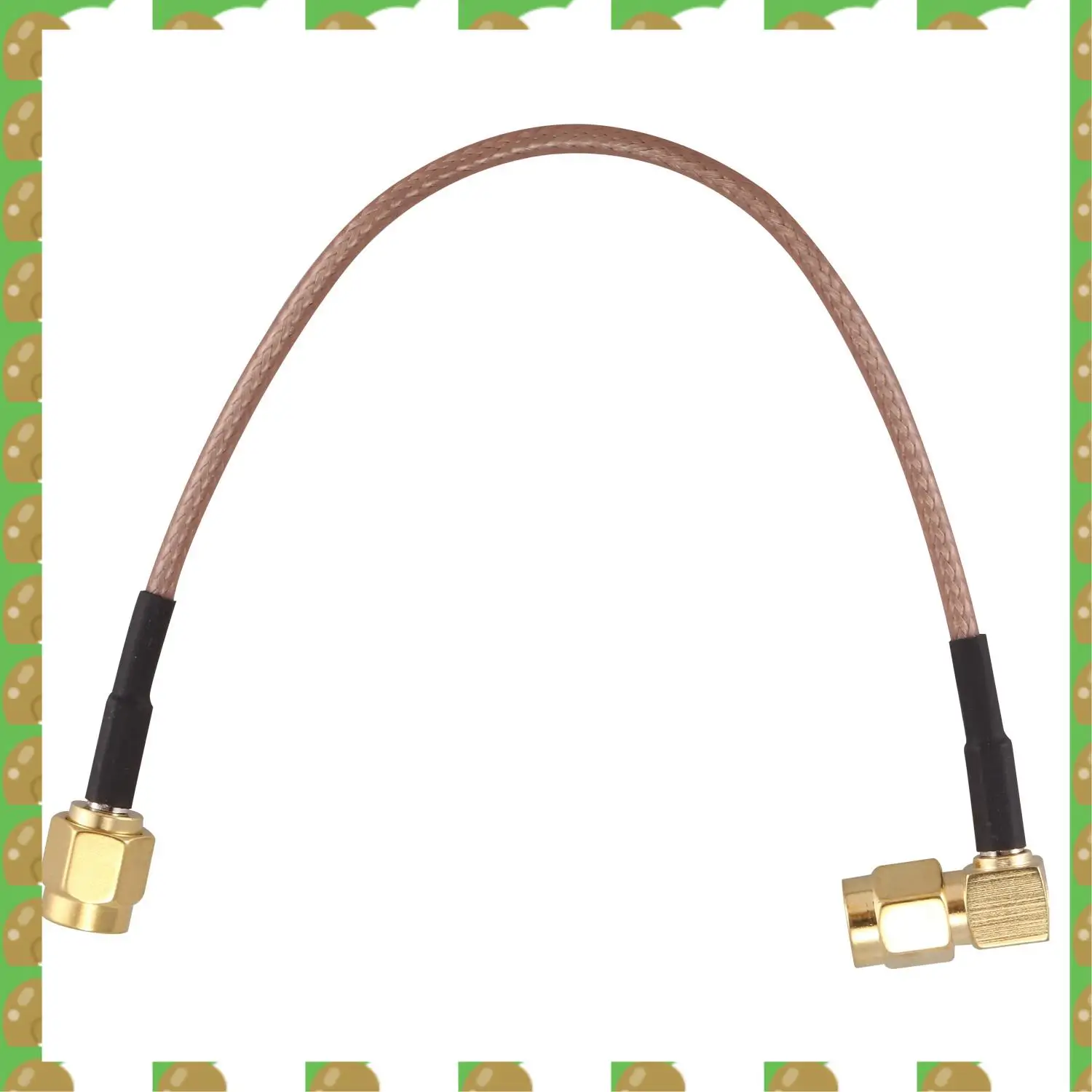 

T36C 2 Pcs Adapter+Cable: 1 Pcs SMA Female To Male Coaxial Cable Antenna Adapter 11Cm & 1 Pcs 6 Inch SMA Male To SMA Right Angle