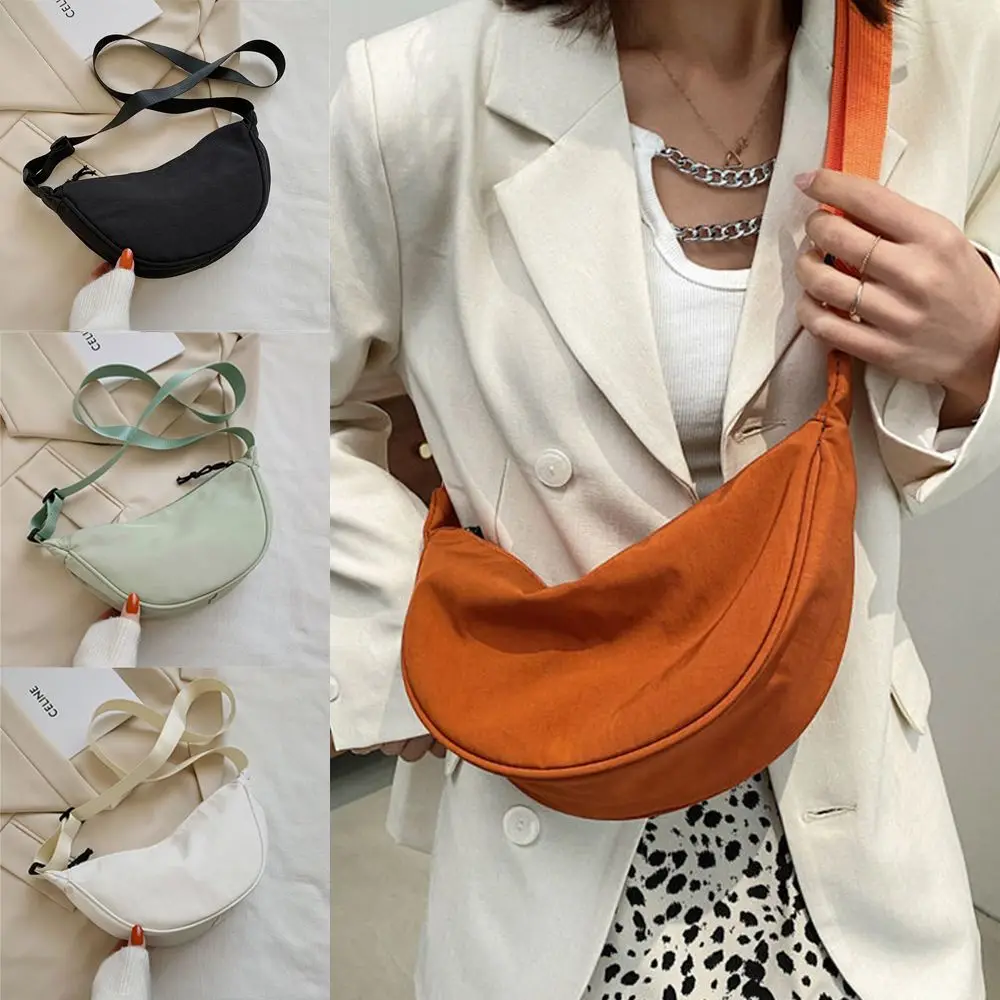 Students Nylon Portable Shoulder Bags Chest Bag Underarm Bag Cross Body Bag