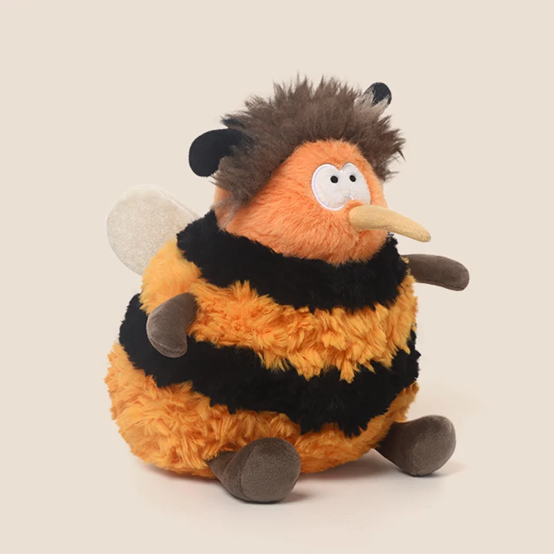 Лидер продаж, нечеткая шмелея, фаршированная насекомая, дрон, плюшевая игрушка, мягкая кукла в виде пчелы, милая успокаивающая кукла-компаньон, детский праздничный подарок