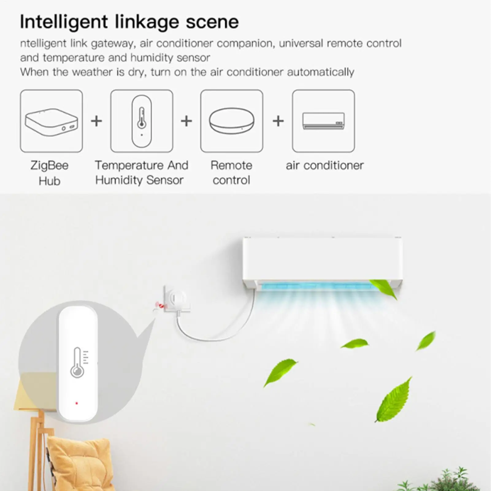 

Humidity Sensor Smart Precise Wireless Remote Remote Temperature Monitor WiFi For Bedroom Bathroom Kitchen Home Dormitory Hotel