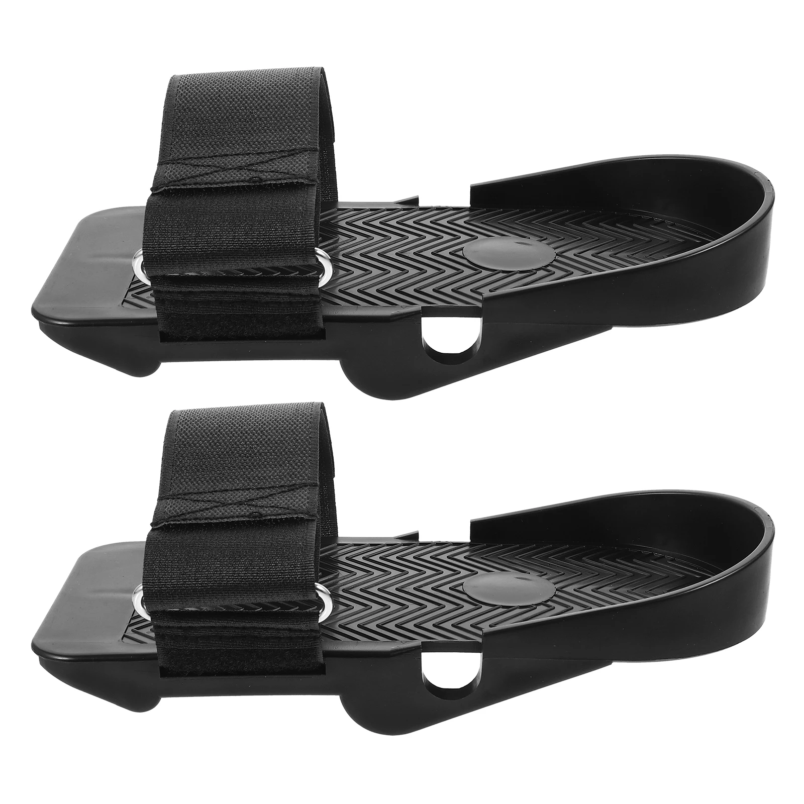 

Foot Pedal Fitness Equipment 1 Pair Exercise Rower Machine Home Workout Replacement Belt Pegs Plastic Adjustable Anti Skid Flat