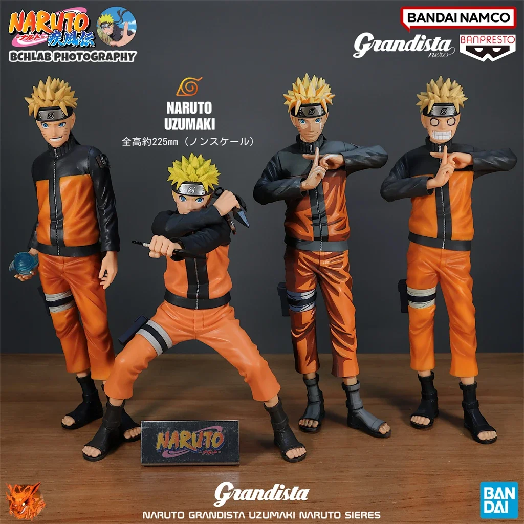 In Stock Bandai Naruto Grandista Gros Bitterness Swirl Naruto Figure Model Ornament Gift