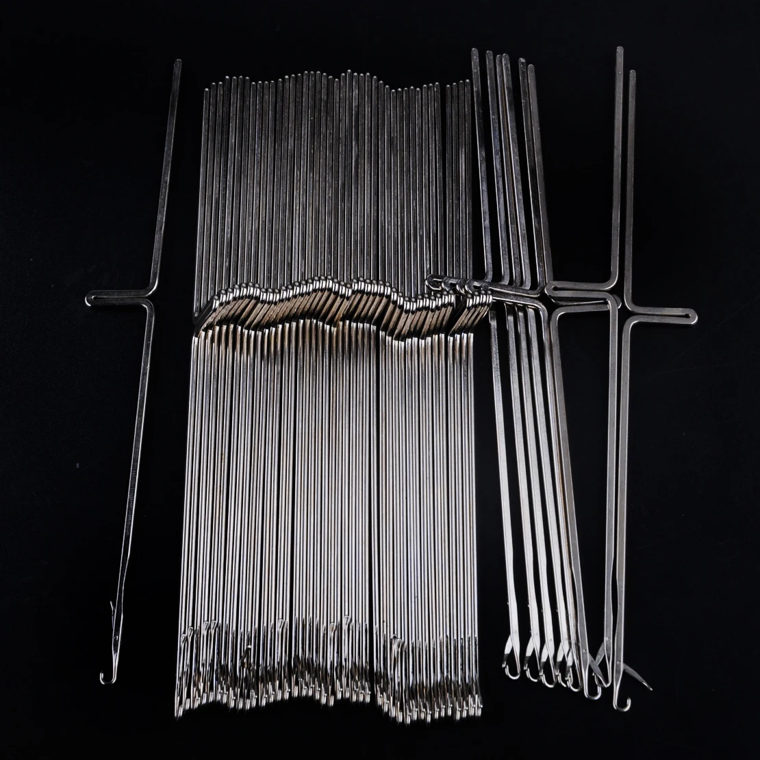 LETAOSK 50PCS Siver Reed Singer Studio Knitting Machine Needle Steel Needles Set fit for SK280 SK360 SK580 SK840