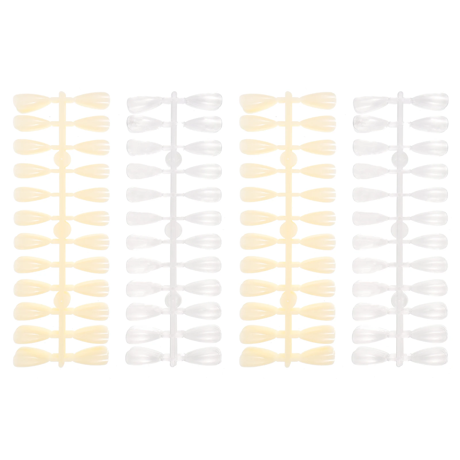 

2 Sets Armor Template Dual Forms Nails System Molds Frost Gel Extension Upper Press-on False Fake French Play Board