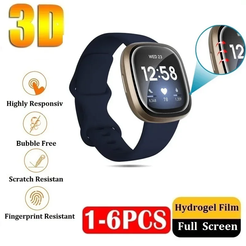 Protector Film for Fitbit Versa 4 3 2 Fitbit Sense 2 Screen Protector for Fitbit Versa 4 3 2 Film Foil Protection Not Glass