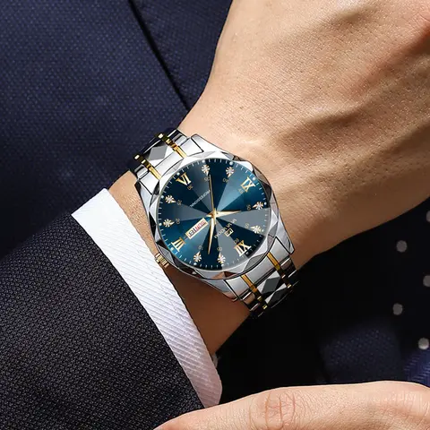 10 best sales पुरुषों के लिए हीरे की घड़ी - №1