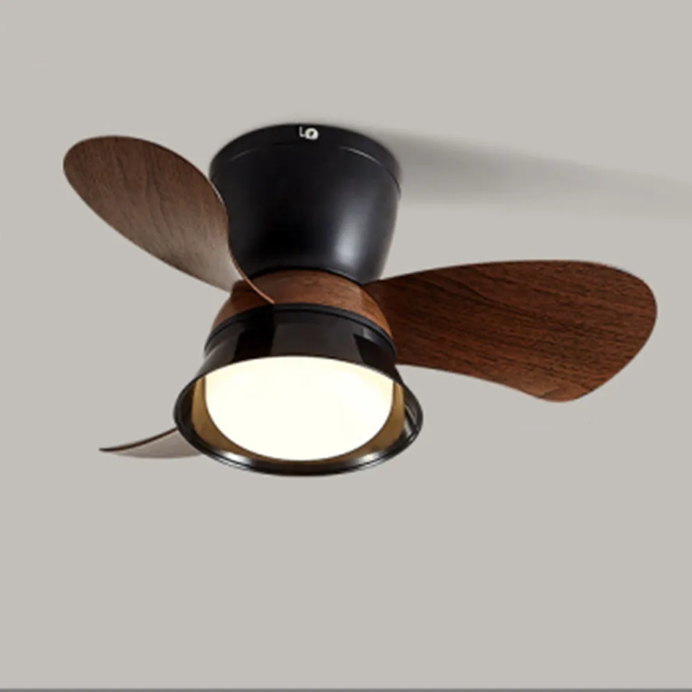 

Ceiling Fans With LED Lamp High Wind 3 Speed Silent Fans Light Modern Retro Design for Bedroom Living Room Decor lights