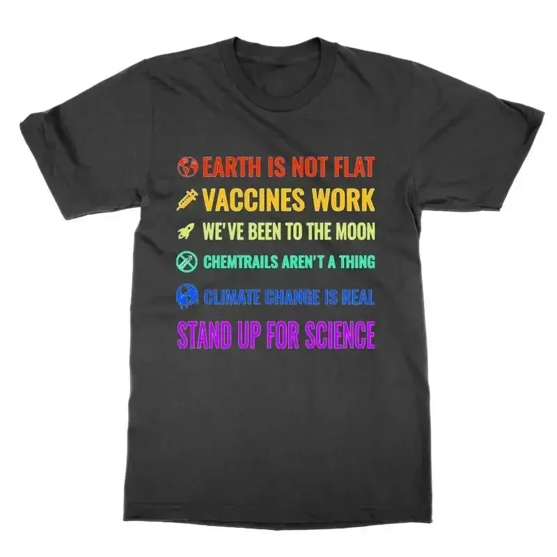 Earth Is Not Flat Display Stand For Science T Shirt Funny Nerd Joke Gift