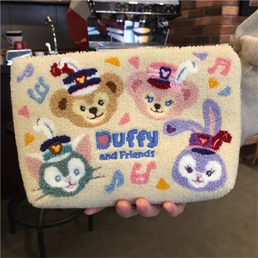 New Disney Ｍovie Duffy And Friends Crossbody bag Knit bag Cartoon bag for women Birthday gift for children