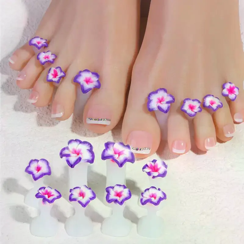 Zehentrenner in Perlen- und Diamantform, Silikon-Fingertrenner für Pediküre, Maniküre, Nagelpflege, 8 Stück