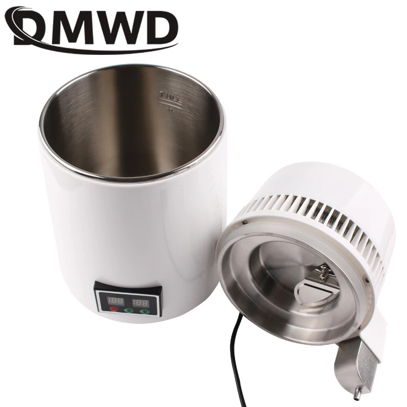 Timing Pure Water Distiller 4L Dental Distilled Water Machine Filter Timer Control Electric Distillation Purifier Container Jug