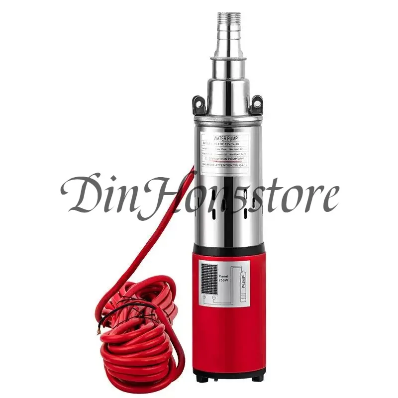 Solar Water Pump 12V 24V 36V 48V DC Brushless Screw Submersible Pump High Lift Deep Well Pump For Farm Irrigation Water Supply