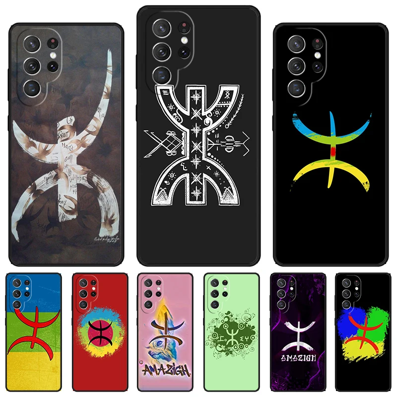 Amazigh Berber Flag phone case For Samsung Galaxy S24 S23 S22 Ultra Note 10 20 Plus S8 S9 S10 S20 S21 FE Cover