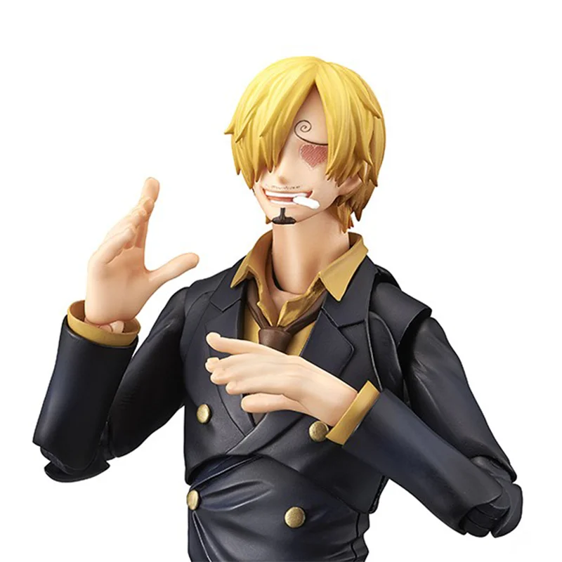 반다이 메가하우스 오리지널 원피스 Sanji Variable Action Heroes 애니메이션 만화 차고 키트 모델 장식 선물 장난감 모델