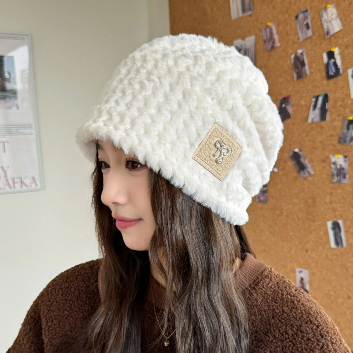 

Плюшевая шапка с леопардовым принтом, повышенная тепло, теплая шапочка, шапка на голову, модный корейский платок для теплого зимы на открытом воздухе