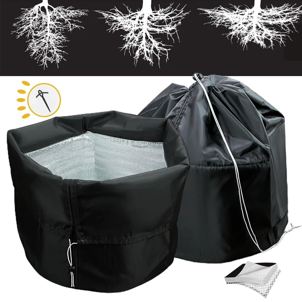 

1PC 45x50cm Autumn Winter Plants Frost Cover Anti Freeze Shrub Protecting Bag with Drawstring Zipper Flowerpot Keep Warm Tools