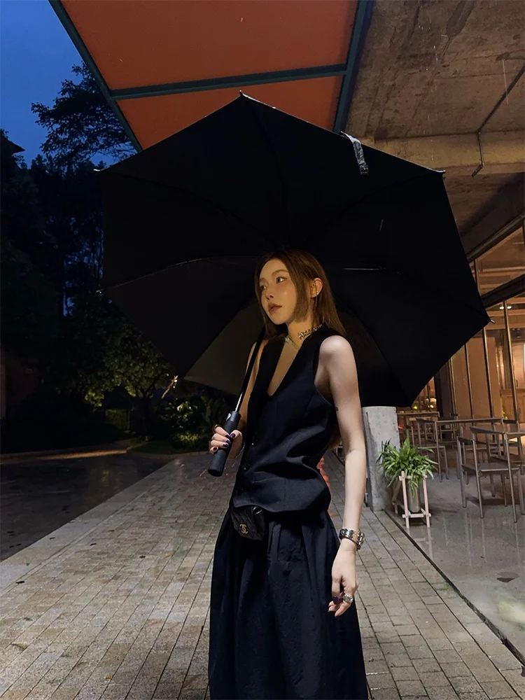 

MSKIN6 Early Autumn V-ne Svel Women's Vest Loose Slimming High-ade Versatile Body-a Proportional