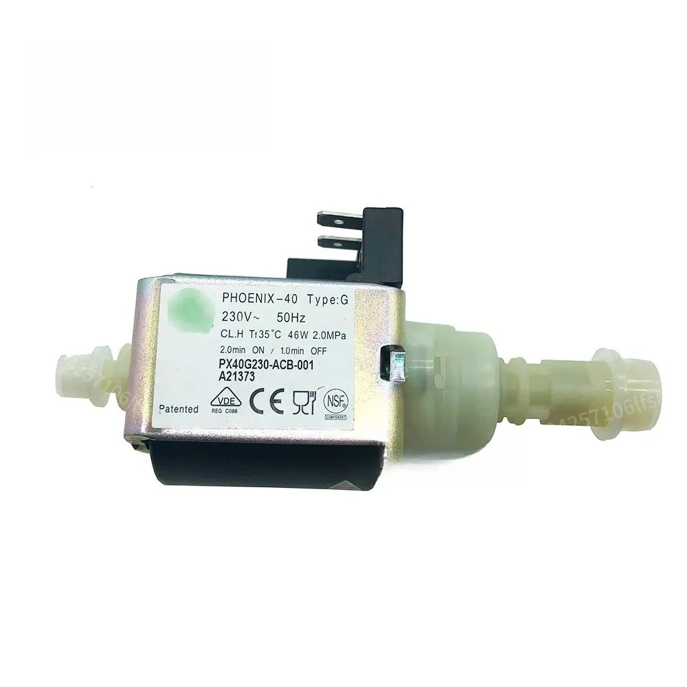 

Espresso Machine Spare Parts PHOENIX-40 PX40G TYPE-G AC230V 2.0Mpa PX40G230-ACB-001 46W Water Pump Pump Solenoid Pump