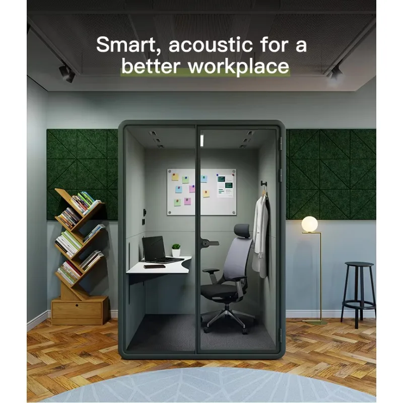 Customized Indoor Disassembled Movable Soundproof Phone Box Mobile Office Acoustic Cabin Booth Pod Quiet Working Space