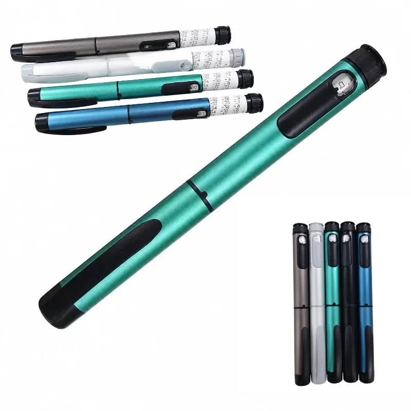Stylo à insuline réutilisable réglable V1 V2, injecteur de peptides 80 unités compatible avec les cartouches de 3 ml pour la recherche personnelle et l'usage domestique