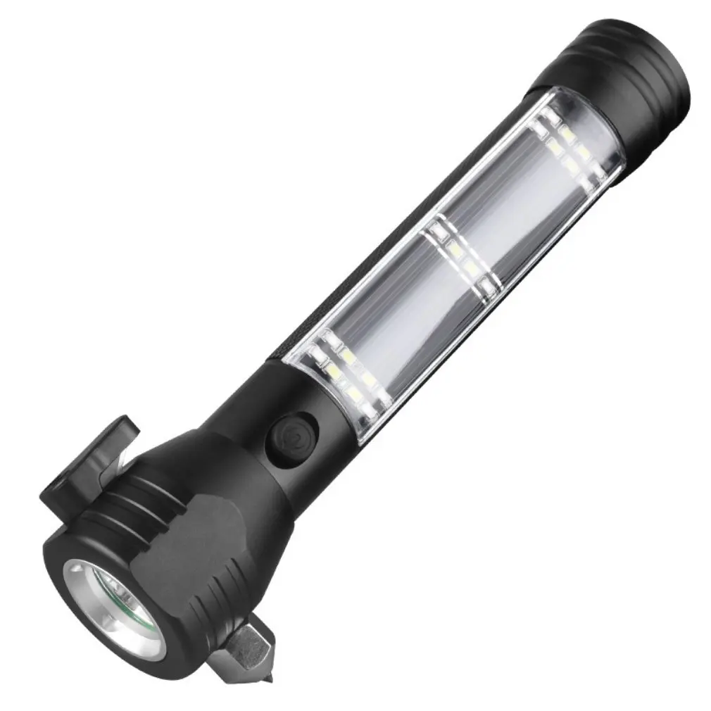 

Flashlight Ultra Bright LED T6 Lamp Beads Waterproof Torch Zoomable 5 Lighting Modes Multi-function USB Searchlight