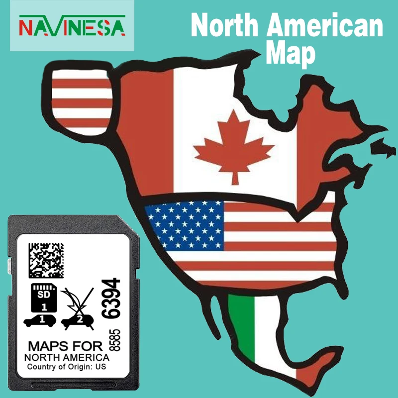 

2024 Navigation Version 8585-6394 32GB Memory Card for Buick Cadillac Chevrolet GMC North America Maps