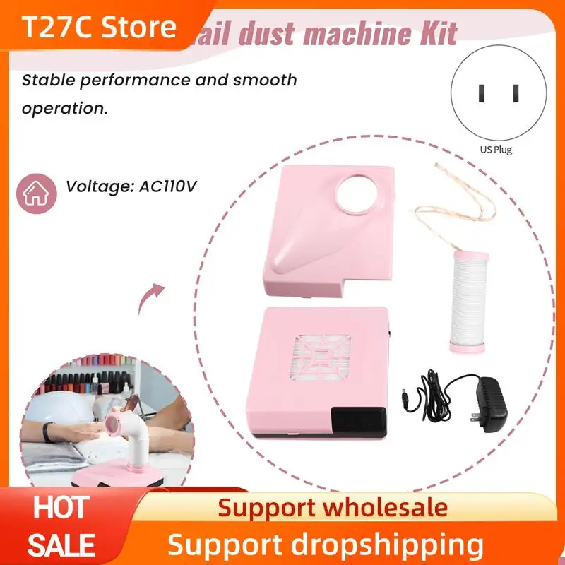 

T27C 60W High Power Nail Cleaner Dual Vertical Filter Nail Nail Dust Machine