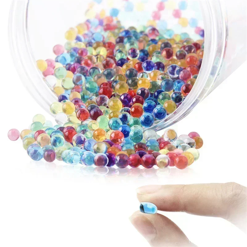 Q10000pcs Wasser Perlen Perle Geformt Kristall Boden Wasser Perlen Schlamm Wachsen Magische Gelee Kugeln Hochzeit Wohnkultur 1p