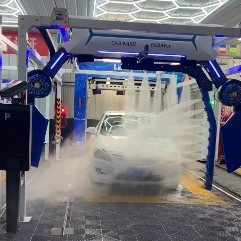 Customized Commercial Grade 360 Touchless Car Wash Station High Efficiency Professional Vehicle Cleaning Equipment For Business