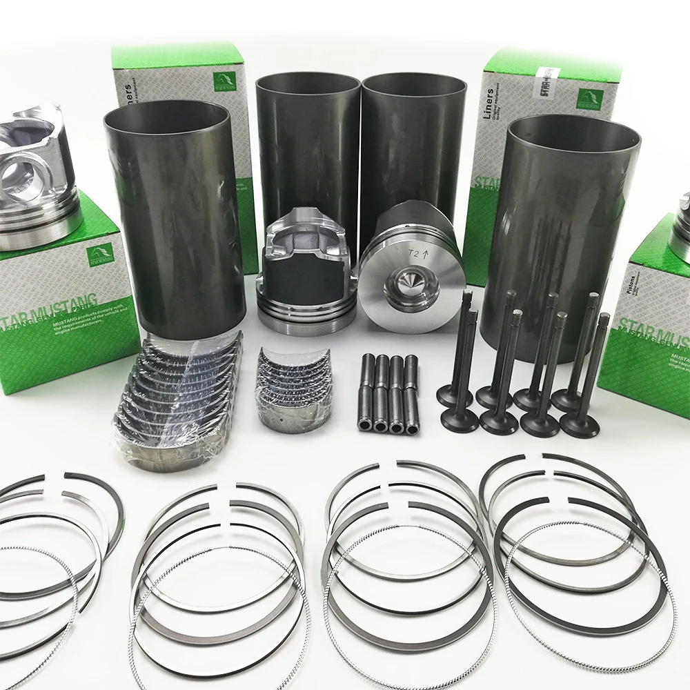 V3300 Cylinder Liner Piston Kit Ring Bearing Valve Seat Guide Gasket Kit 1C115-2110 1C050-21110 1C020-21050 For Kubota