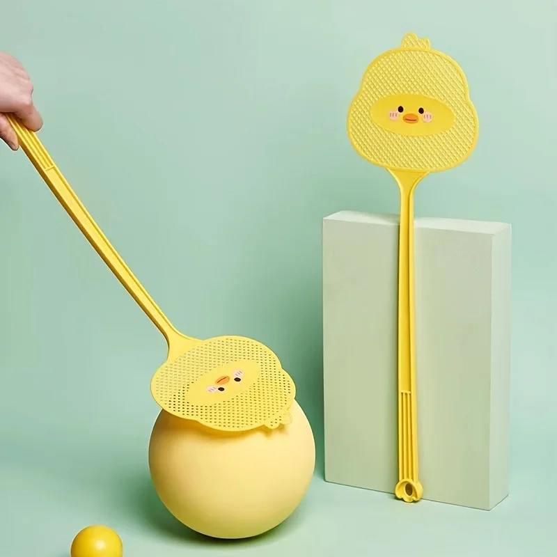 1pc Cute Cartoon Fly Swatter-rozszerzalny uchwyt i wytrzymała, zagęszczona konstrukcja-łatwo zabija komary