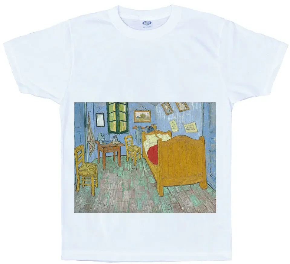 Vincent van Gogh - Bedroom in Arles T shirt Y2K tops Unisex Summer Short Sleeve