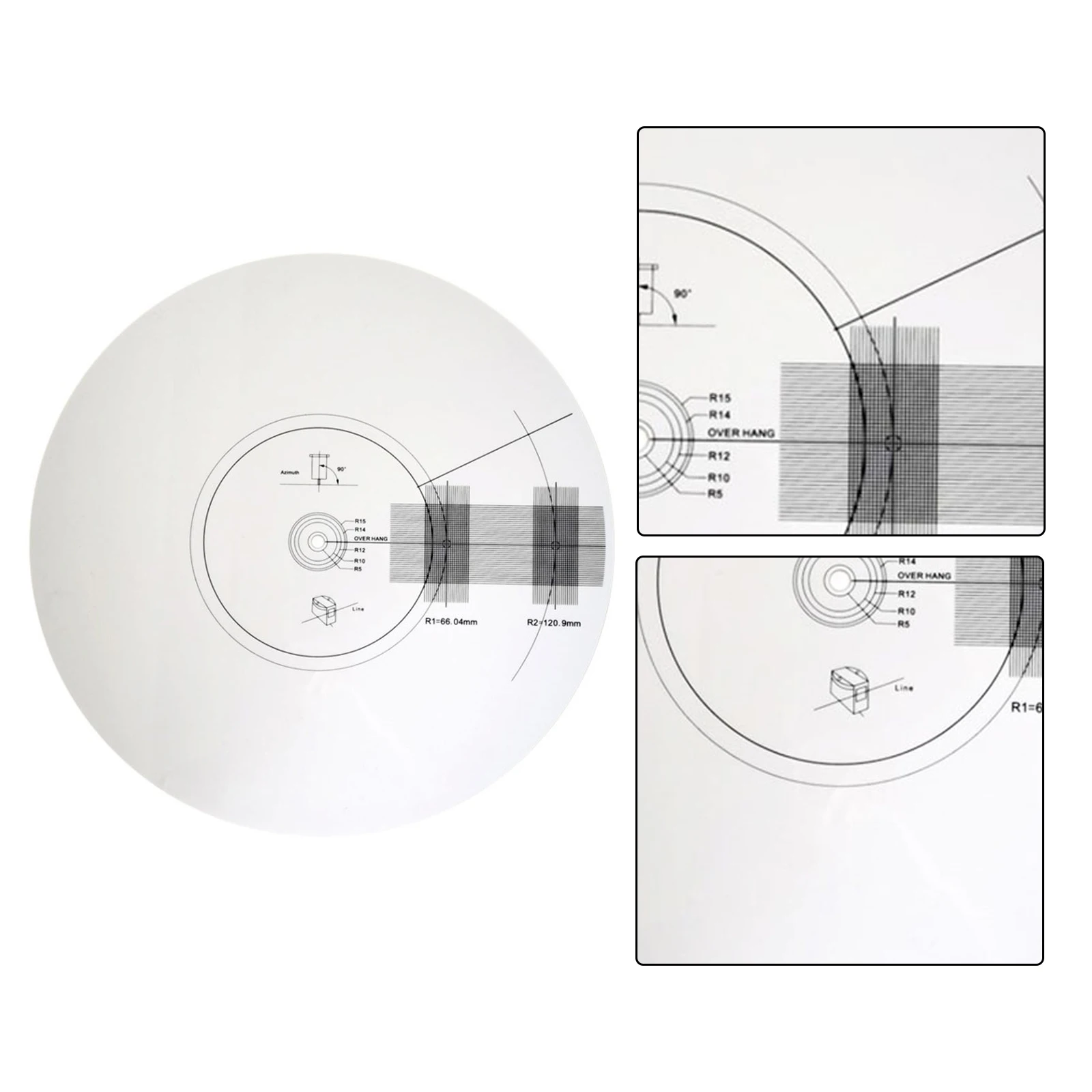 Vinyl Pickup Calibration Gauge Plate Professional Protractor User-Friendly for versatile Entertainment  Vinyl Pickup