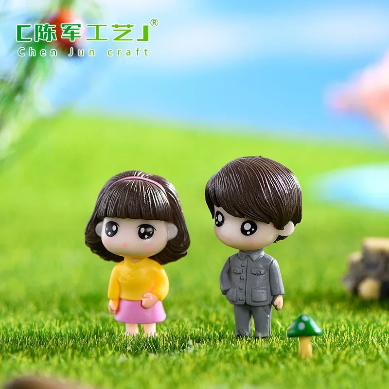 2 قطعة طبعة الحنين بالجملة الأدبية زوجين صغيرة الطازجة زخرفة الزفاف المشهد الصغير النمط الصيني زخرفة الإبداعية #4