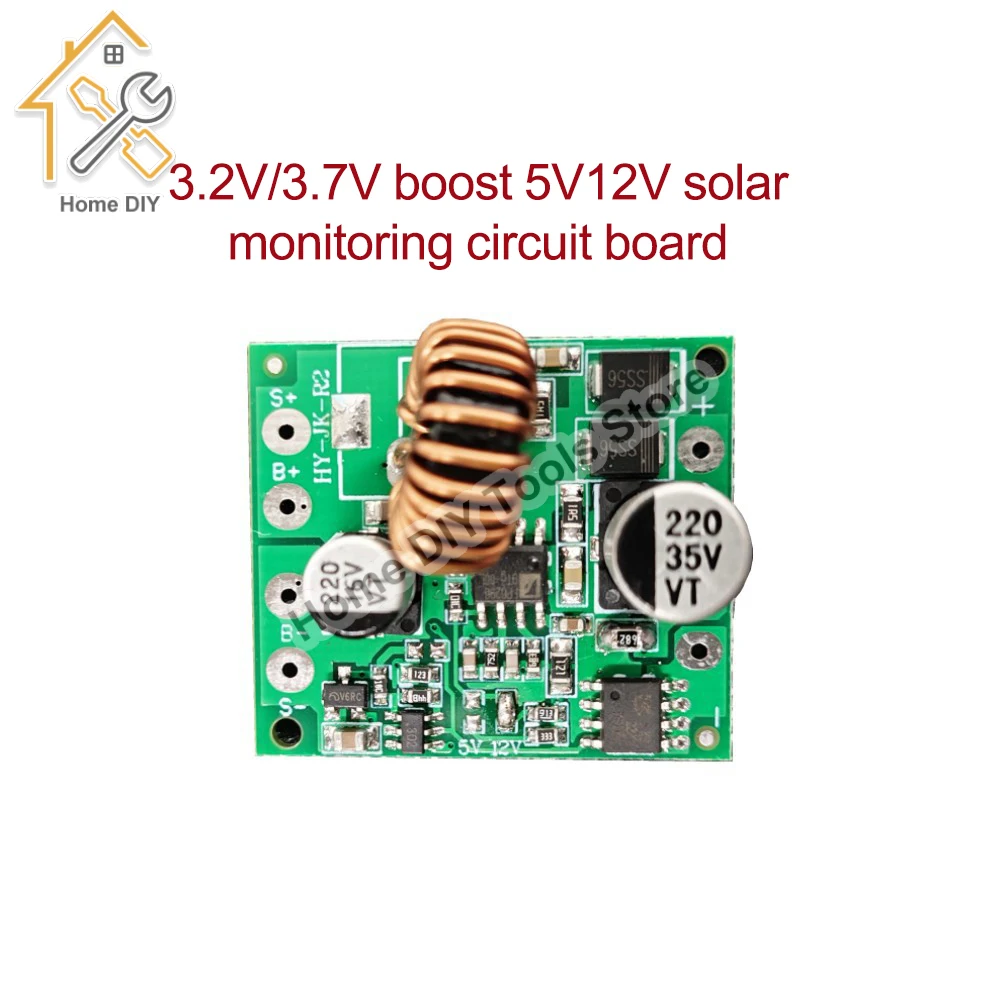Solar Charge Controller Module 3.2V/3.7V do 5V/12V 1.5A Step Up Module Zasilanie modułu ładowarki