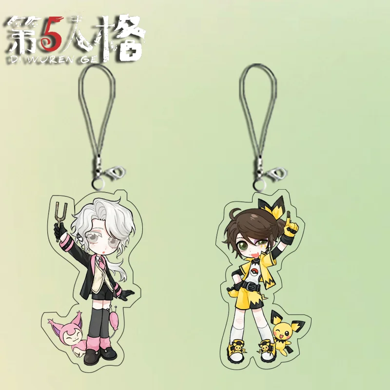 

2Pcs Identity V Luca Balsa Decor Mobile Hanging Charms Acrylic Cell Phone Bag Accessories Gift