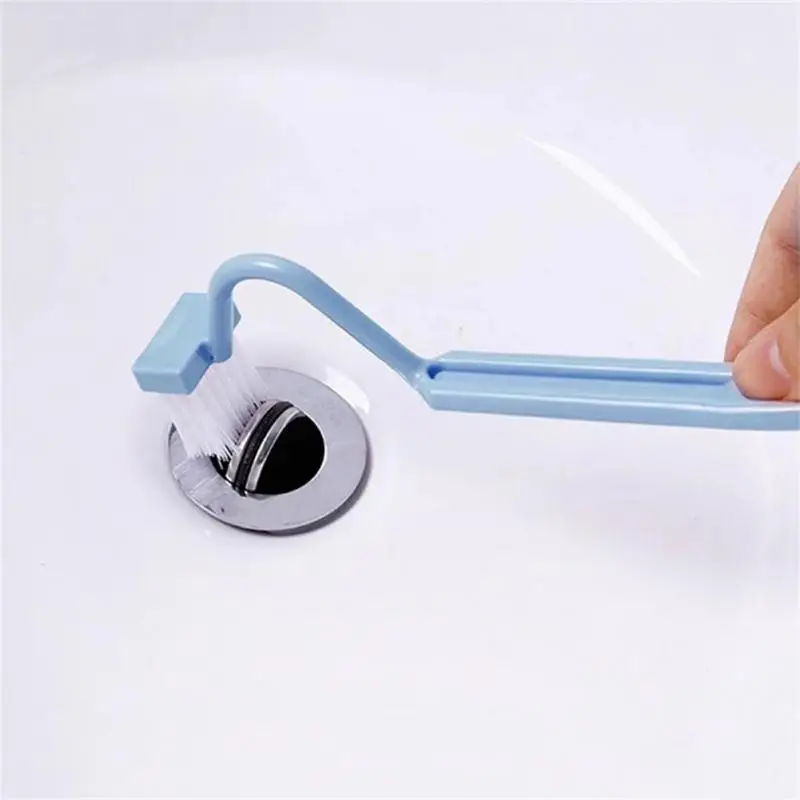 1PC Curved Brush Cleaning Toilet S-shaped V-shaped Small Children\'s Toilet Brush No Dead Angle Small Cleaning Brush Long Handle