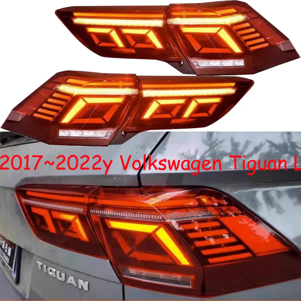 

Автомобильный задний фонарь для Volkswagen L, задний фонарь, светодиодный 2017 ~ 2022y, автомобильные аксессуары, DRL противотуманные фары для VW Tiguan, задний фонарь